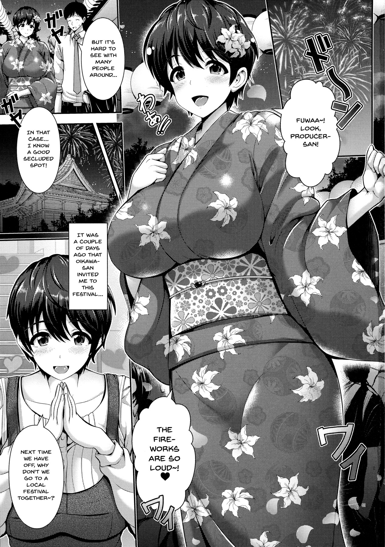 Hentai Manga Comic-Oikawa-san And Her Big Breasts In a Yukata-Read-2